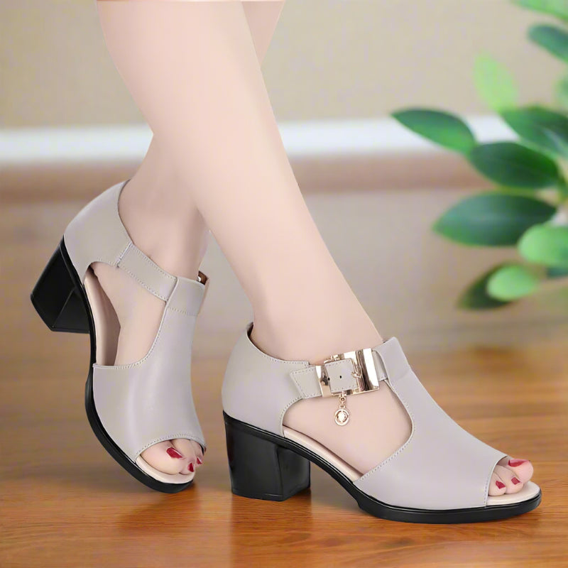 Orthopädische Ledersandalen Damen Weich Fußfreundlich