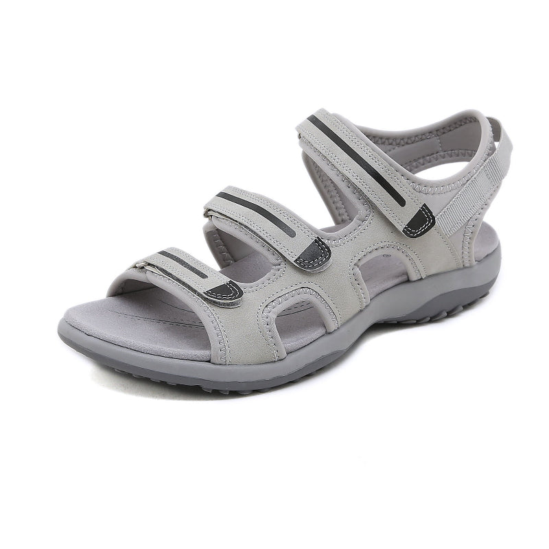Clarks Damen Sandalen Grau Verstellbar Arch-Unterstützung
