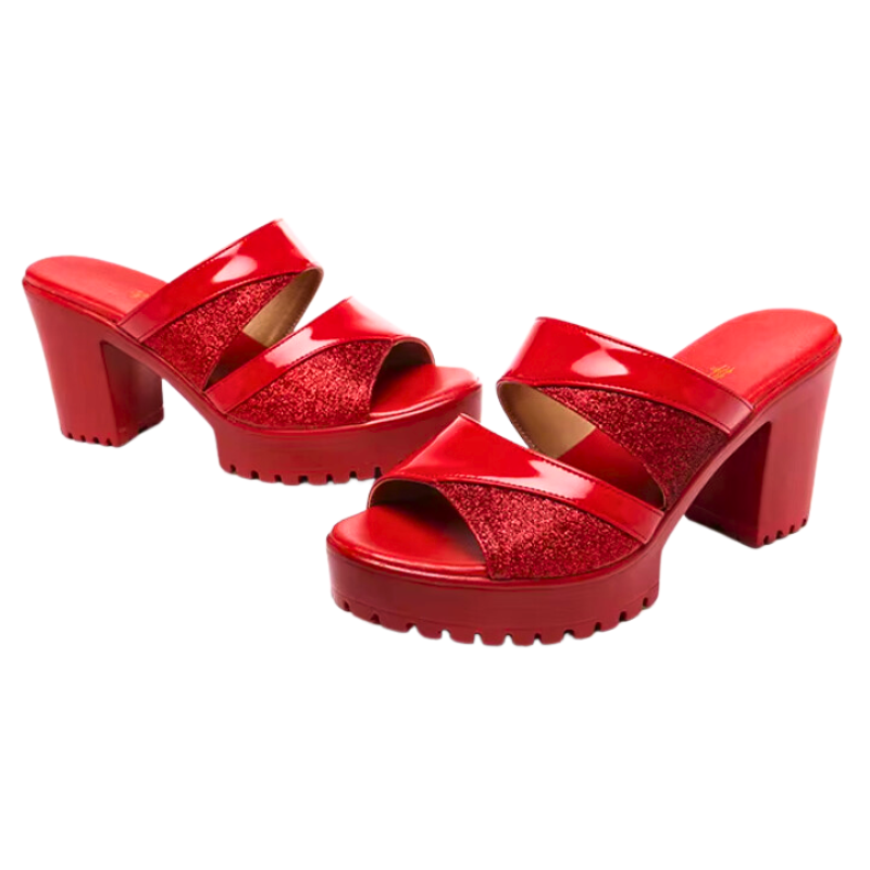 FlexiCare Orthopädische Sandalen Blockabsatz Bequem Damen