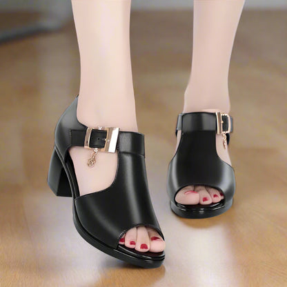 Orthopädische Ledersandalen Damen Weich Fußfreundlich