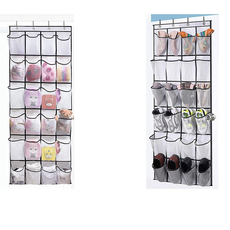 Clear Space Saving Door Shoe Hanger