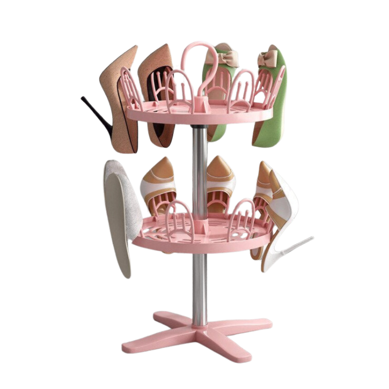 Multi-Use Rotating Shoe Drying Rack