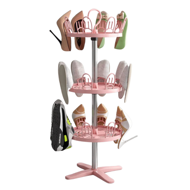 Multi-Use Rotating Shoe Drying Rack