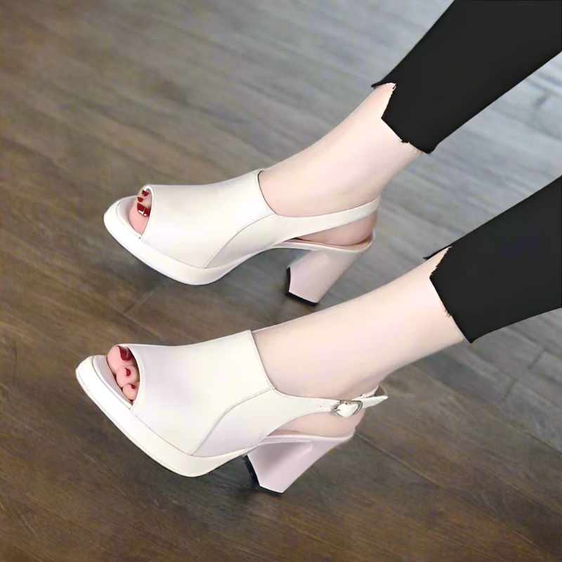 Bequeme Sandalen Mit Mittlerem Absatz Für Bunionen