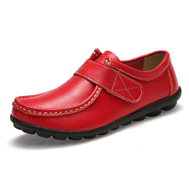 Orthopädische Lederloafer Damen Mit Klettverschluss