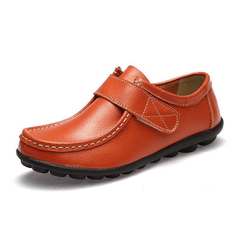Orthopädische Lederloafer Damen Mit Klettverschluss