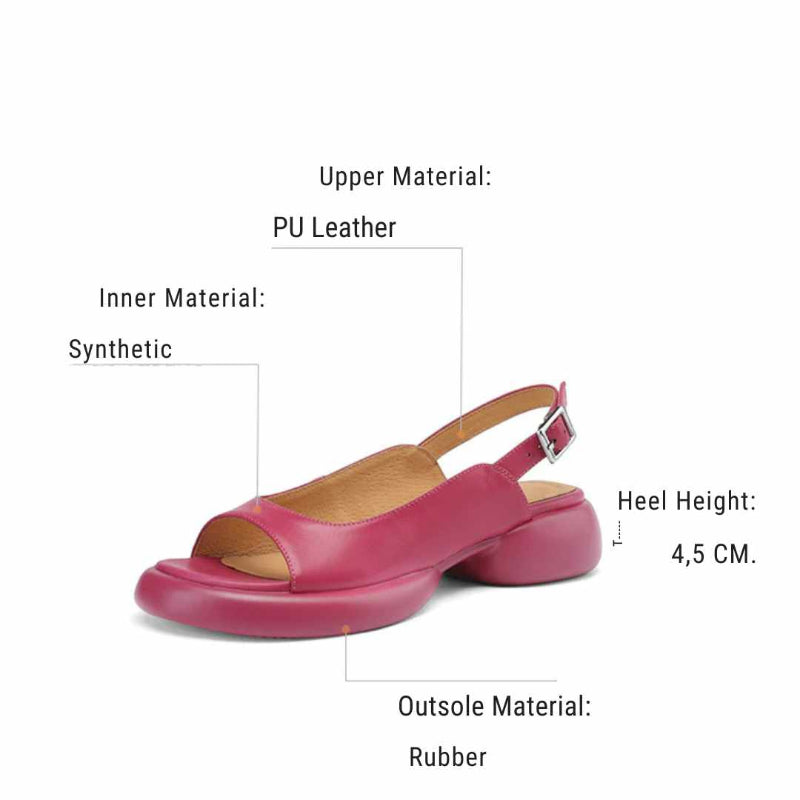 Damen Sandalen Weiche Sohle Blockabsatz Ballenzehen