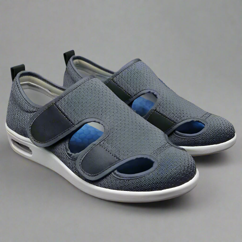 Diabetiker Komfortschuhe Extraweit Orthopädisch Dunkelgrau