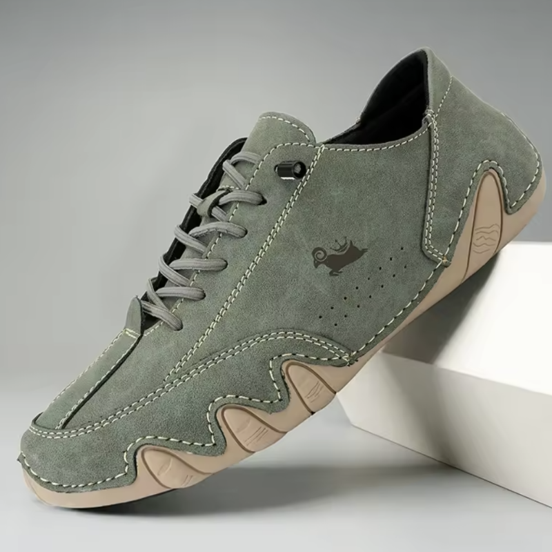 ANS Barefoot Sneaker Weiß Leder Weite Zehenbox Minimal