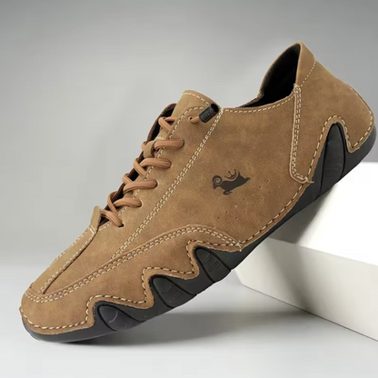 ANS Barefoot Sneaker Weiß Leder Weite Zehenbox Minimal