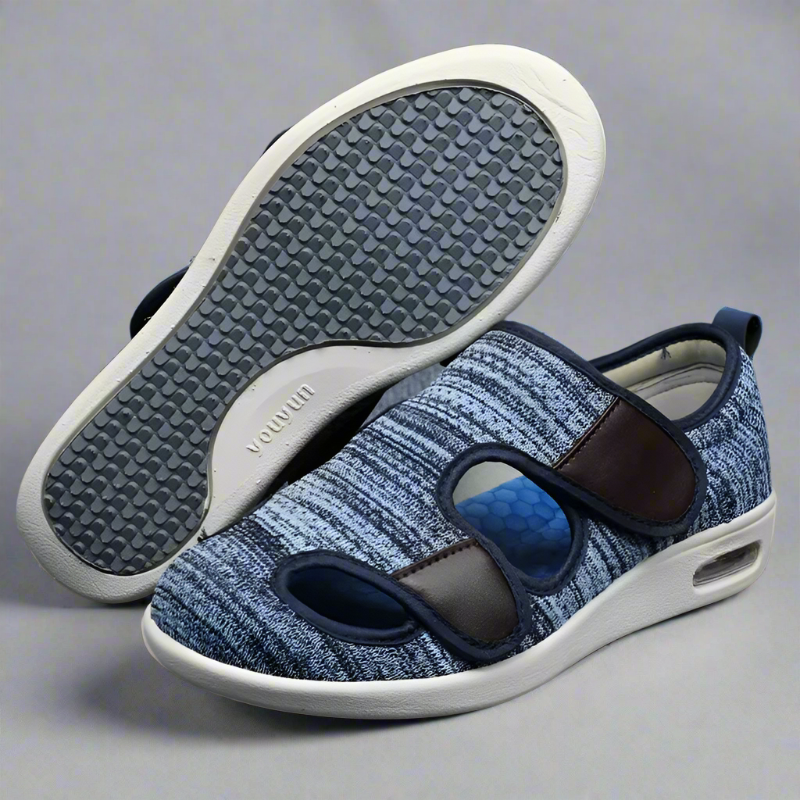 Diabetiker Komfortschuhe Extraweit Orthopädisch Dunkelgrau