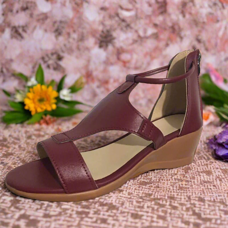 Bequeme Keilsandalen Mit Niedriger Plattform 4 cm Keilabsatz