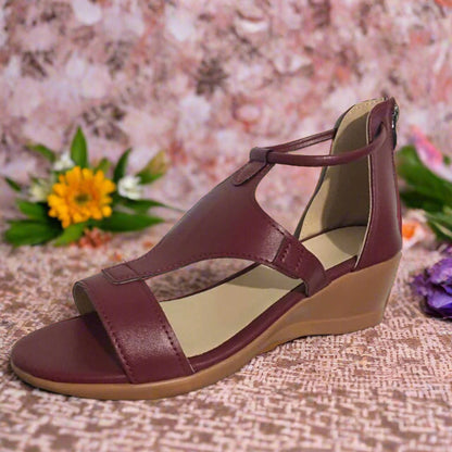 Bequeme Keilsandalen Mit Niedriger Plattform 4 cm Keilabsatz