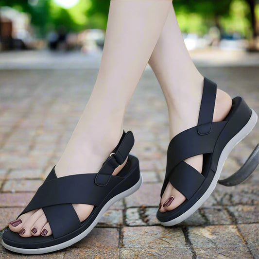 Comfort Sandals for Women with Arch Support – Ergonomic Walking Sandals for All-Day Comfort and Stability 1