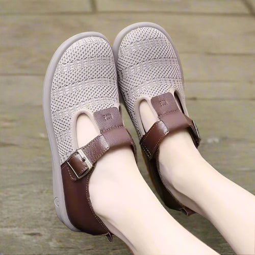 Bequeme Mesh Freizeitschuhe Damen Orthopädisch Atmungsaktiv