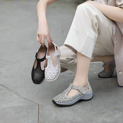 BrandX Damen Atmungsaktive Sneaker Sandalen Komfort