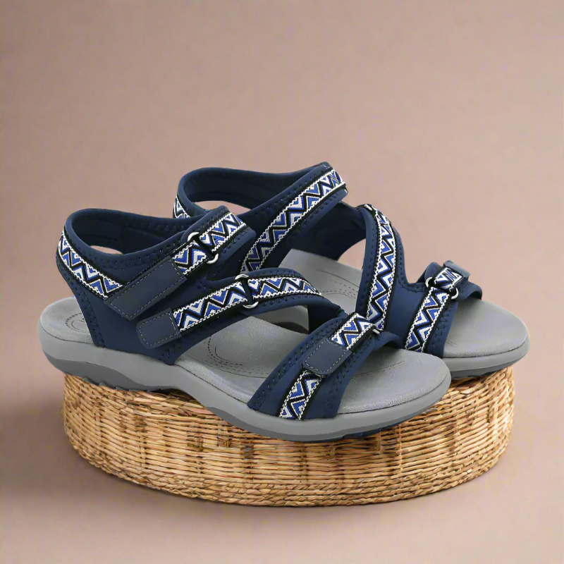 Damen Sandalen Mit Fersenriemen