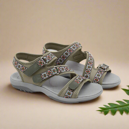 Damen Sandalen Mit Fersenriemen