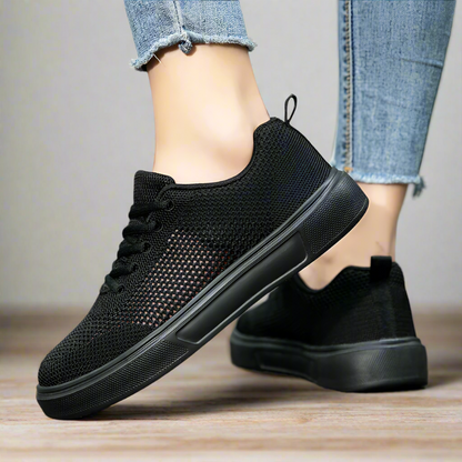 MY Atmungsaktive Mesh Sneaker Mit Cut Outs Alltag Schwarz