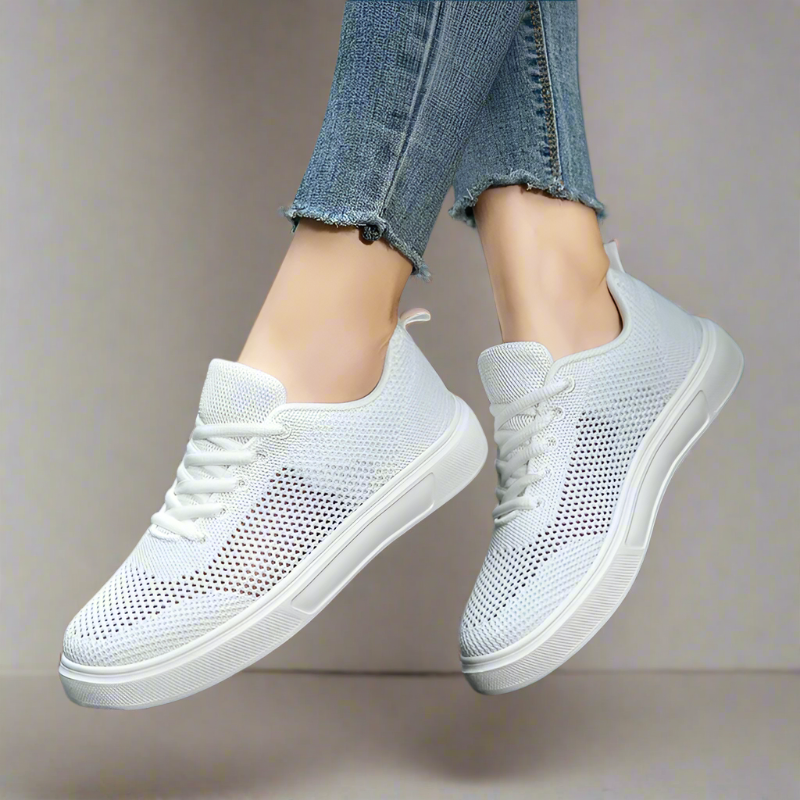 MY Atmungsaktive Mesh Sneaker Mit Cut Outs Alltag Schwarz