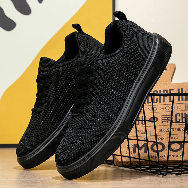 MY Atmungsaktive Mesh Sneaker Mit Cut Outs Alltag Schwarz
