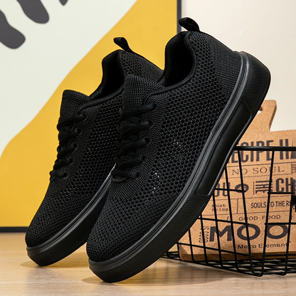 MY Atmungsaktive Mesh Sneaker Mit Cut Outs Alltag Schwarz