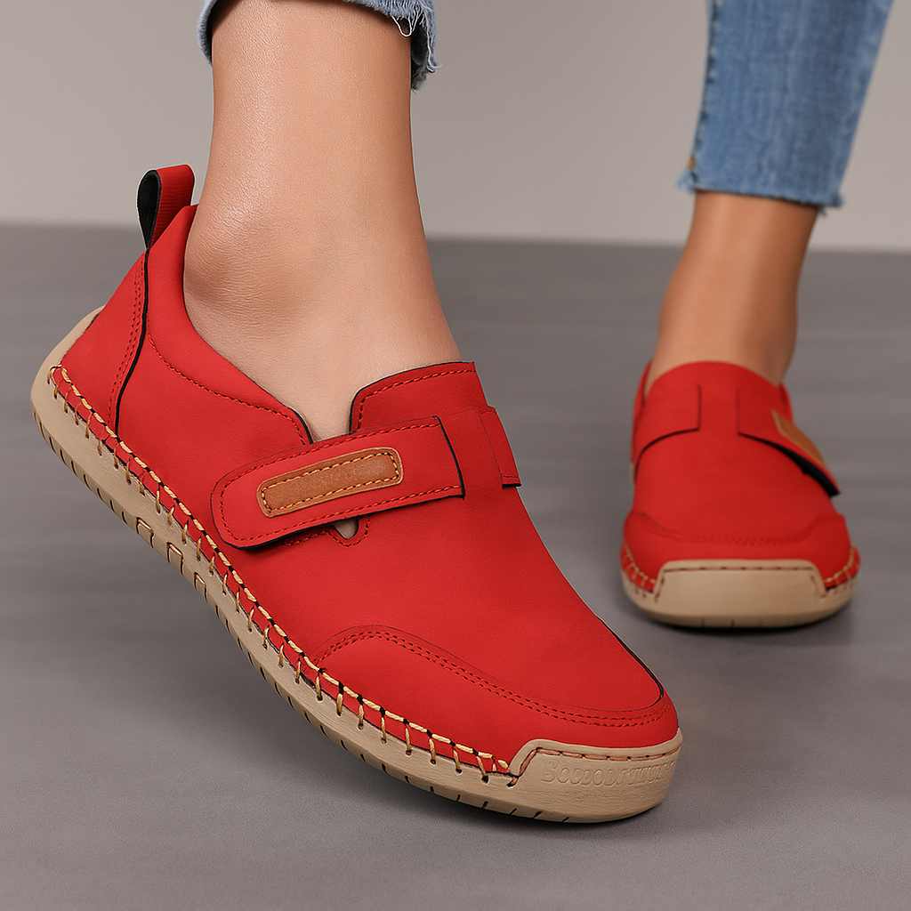 Damen Freizeitschuhe Beige Mit Rutschfester Sohle Komfort