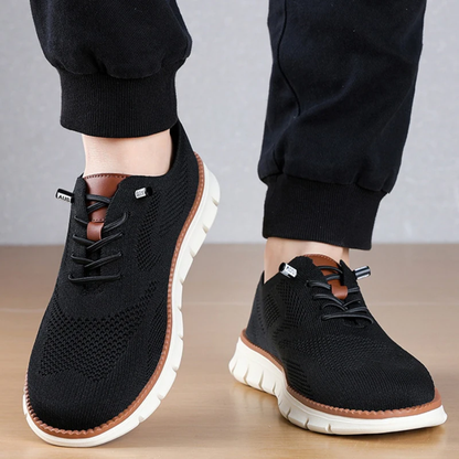 Klassische Herren Slip On Schuhe Beige Netzstruktur Komfort