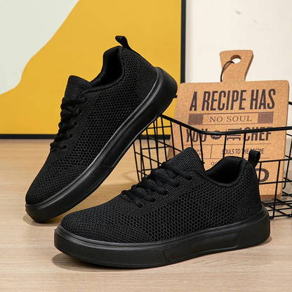 MY Atmungsaktive Mesh Sneaker Mit Cut Outs Alltag Schwarz