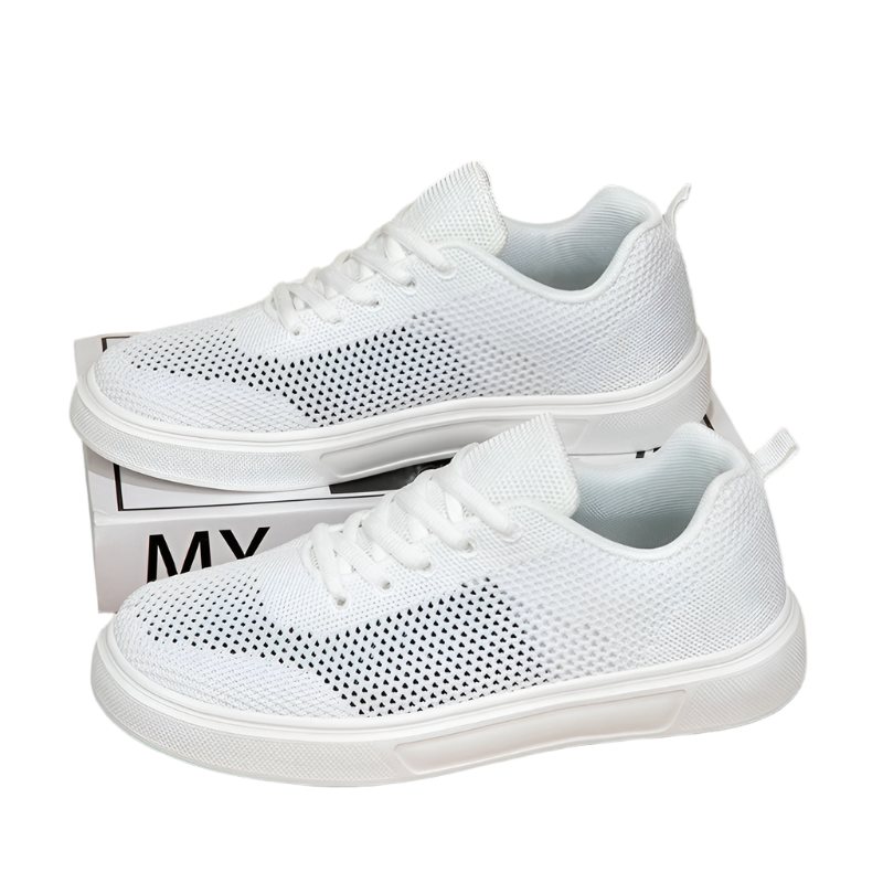 MY Atmungsaktive Mesh Sneaker Mit Cut Outs Alltag Schwarz