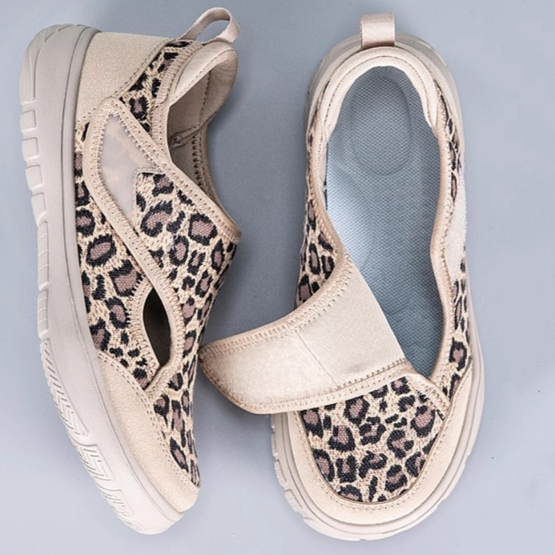 Leopard Print Orthopädische Slip-On Schuhe Für Damen