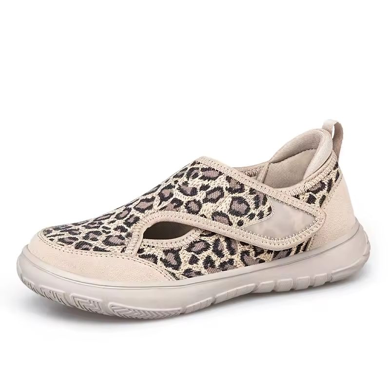 Leopard Print Orthopädische Slip-On Schuhe Für Damen