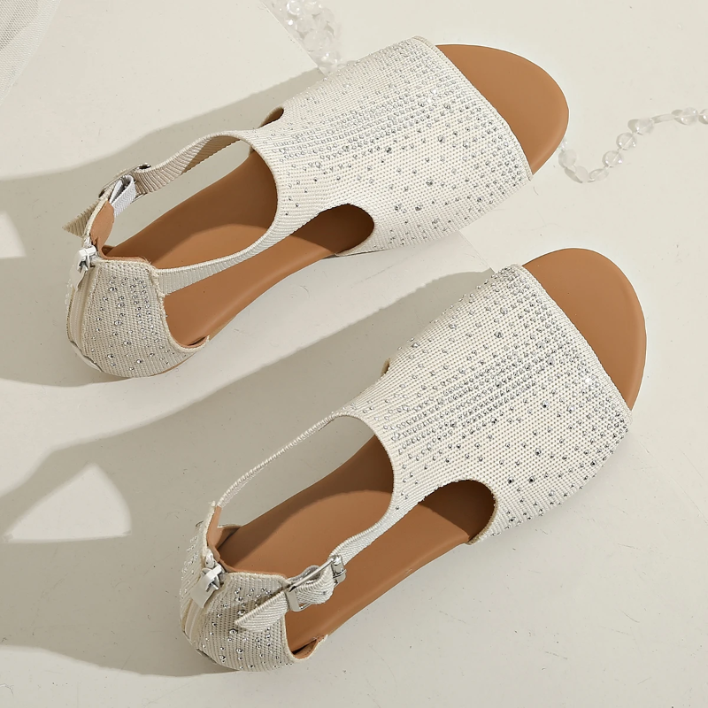 Sommer Sandalen Damen Für Fußgesundheit Mit Reißverschluss