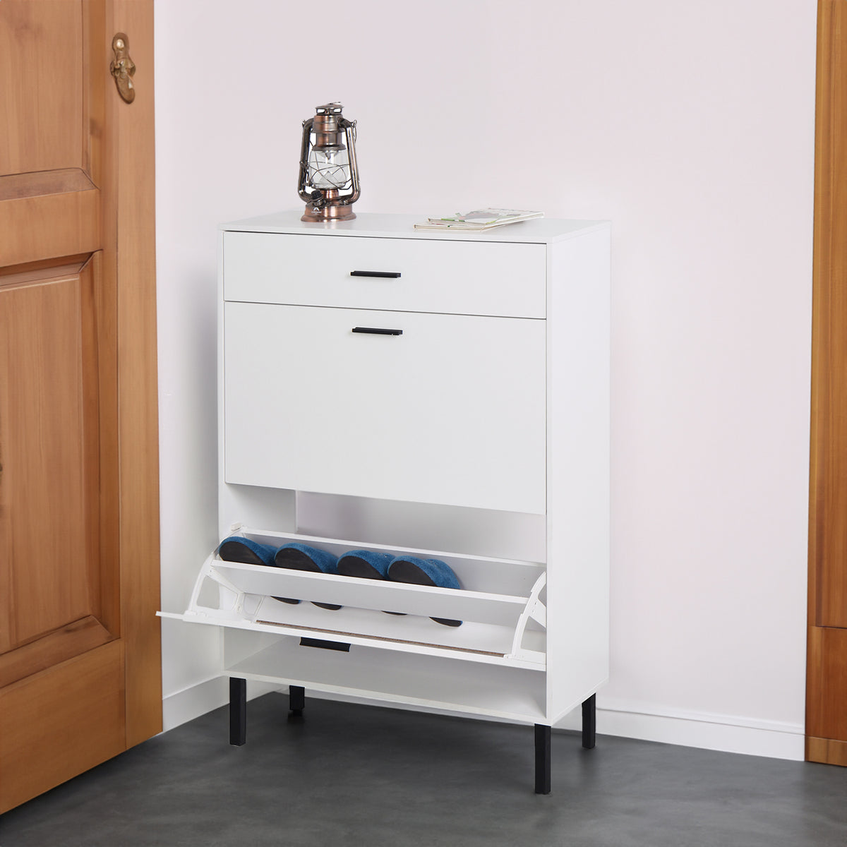 White Shoe Cabinet