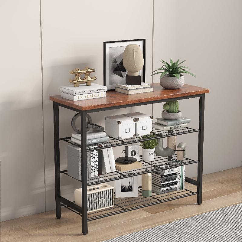 Modern Deluxe Stow 4-Tier Shoe Rack