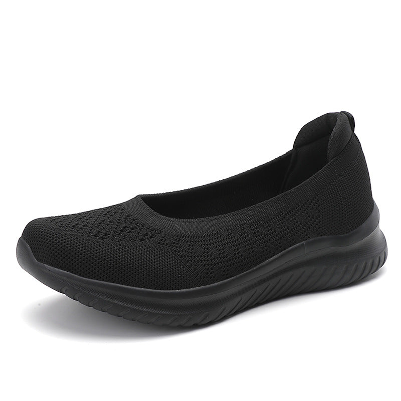Orthopädische Damen Slip On Schuhe Lila Komfort Fußstütze