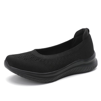 Orthopädische Damen Slip On Schuhe Lila Komfort Fußstütze