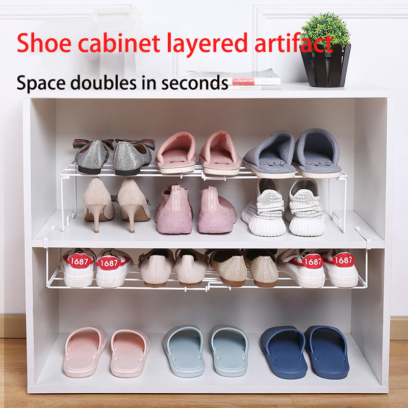 FoldAway Carbon Steel Shoe Rack