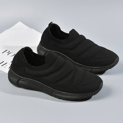 Orthopädische Slip On Damenschuhe Dunkelblau Fußunterstützung