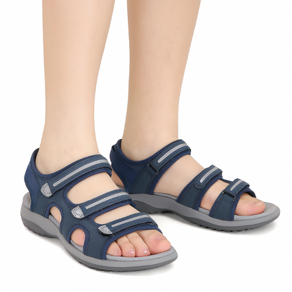 Clarks Damen Sandalen Grau Verstellbar Arch-Unterstützung