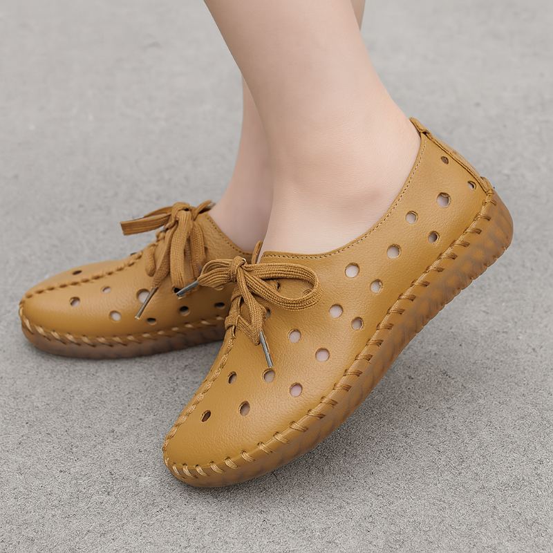 Bequeme orthopädische Low-Top-Schuhe mit flacher Sohle