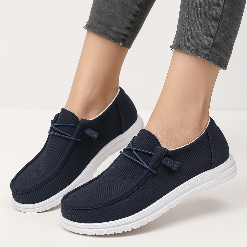 Damen Senfgelb Canvas Sneaker Plattform Sommerkomfort