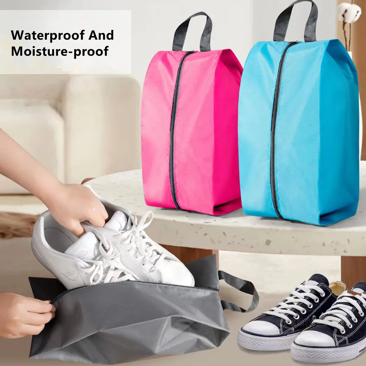 Dustproof Shoe Packing Cubes with Zipper