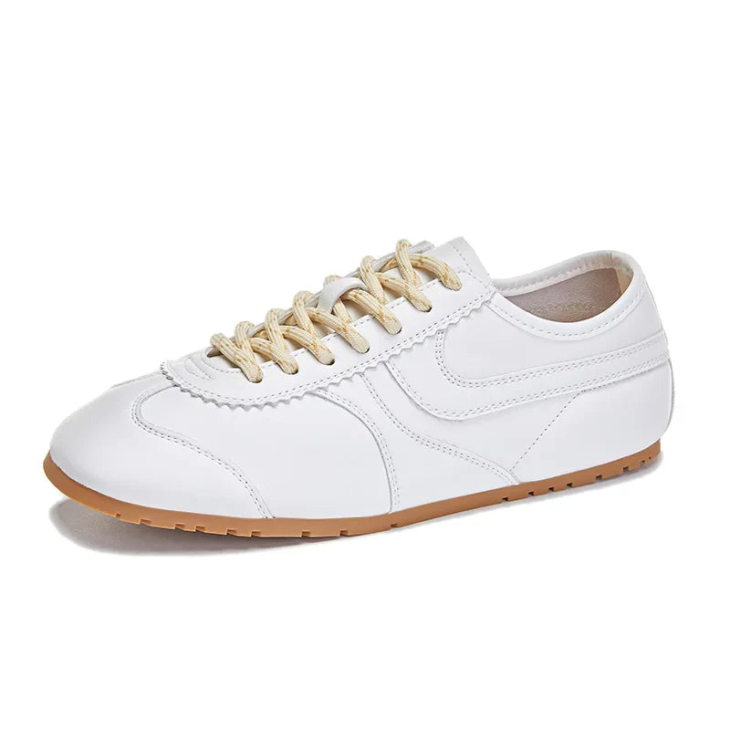 Gina Women's Sneakers | Genuine Leather, Retro Lace-Up Design 9