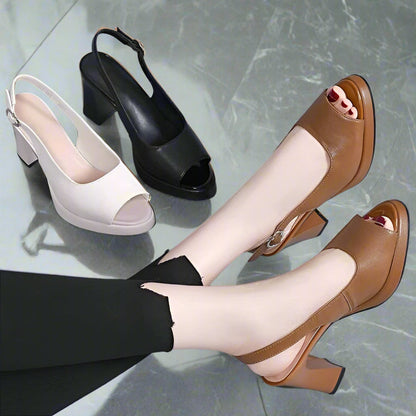 Orthopädische Damensandalen Mit Absatz Gedächtnisschaum