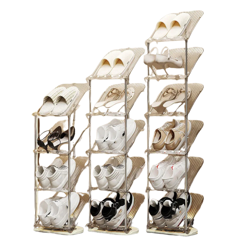 Multi-Layer Transparent Shoe Rack for EntryWay