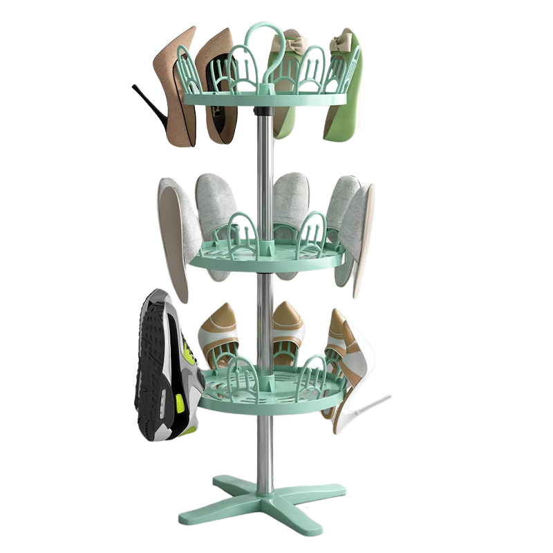 Multi-Use Rotating Shoe Drying Rack