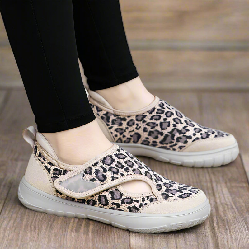 Leopard Print Orthopädische Slip-On Schuhe Für Damen