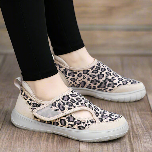 Leopard Print Orthopädische Slip-On Schuhe Für Damen