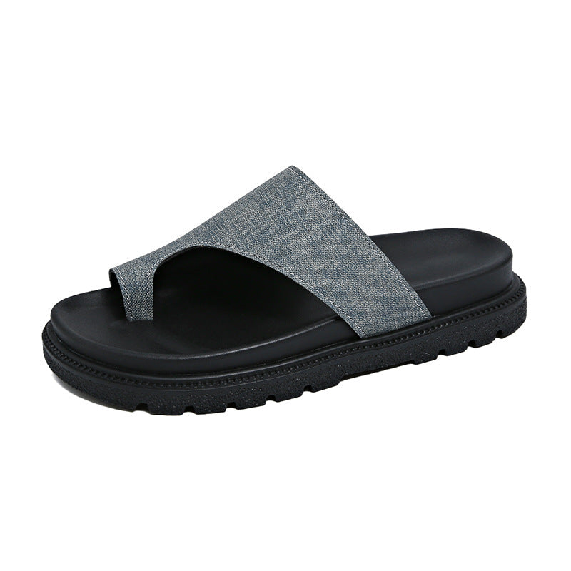 Bequeme Hallux Sandalen Braun Leder Dicke Sohle Damenschuh